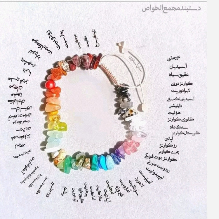 دستبند سنگ های طبیعی و معدنی در خواص و درمانگر