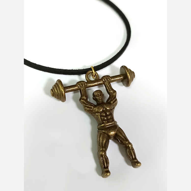گردنبند مردانه اکسسوری پسرانه مدل وزنه بردار