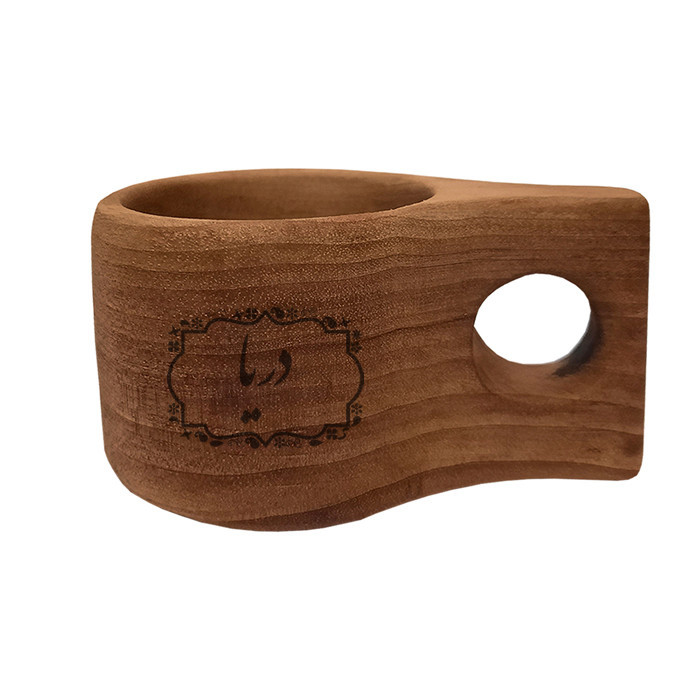 لیوان چوبی مدل دریا