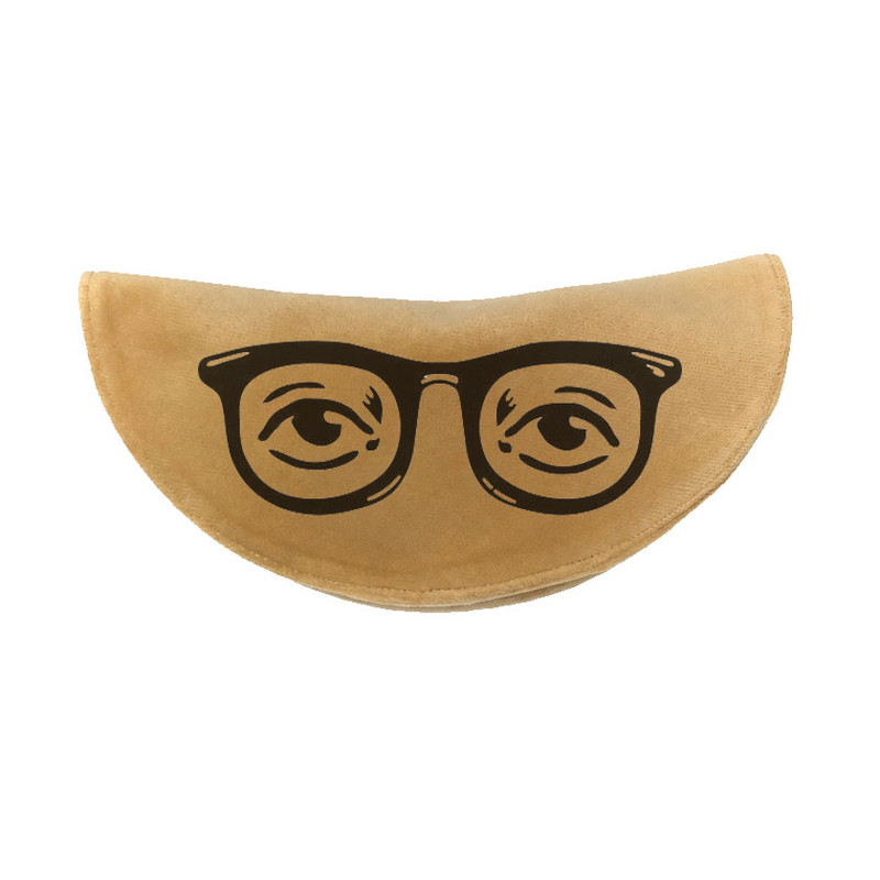 کیف عینک مردانه مدل مخمل طرح چشم